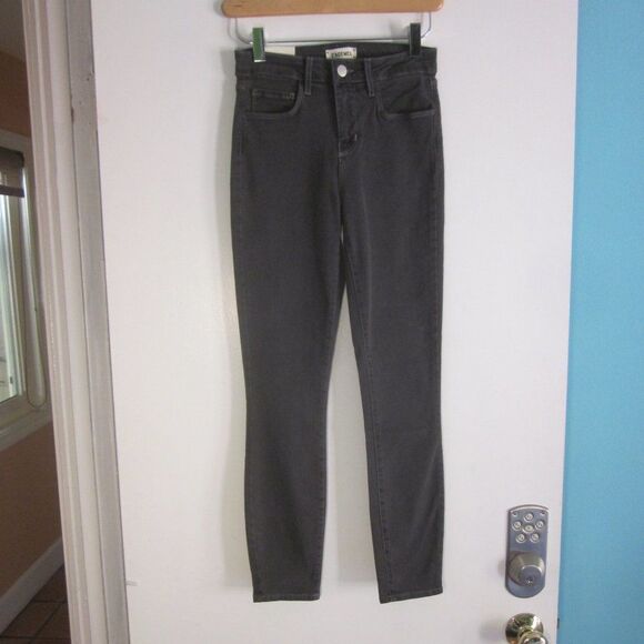 L'Agence Paris Womens Margot High Rise Skinny Style Jeans Size 24 Charcoal Wash - Picture 5 of 10